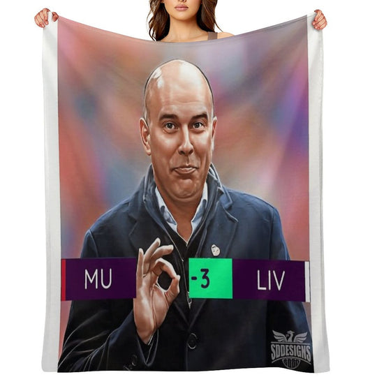Arne Slot - United 0 Liverpool 3 Durable Throw Blanket