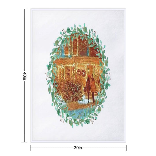 Christmas at Stars Hollow Machine-washable Throw Blanket