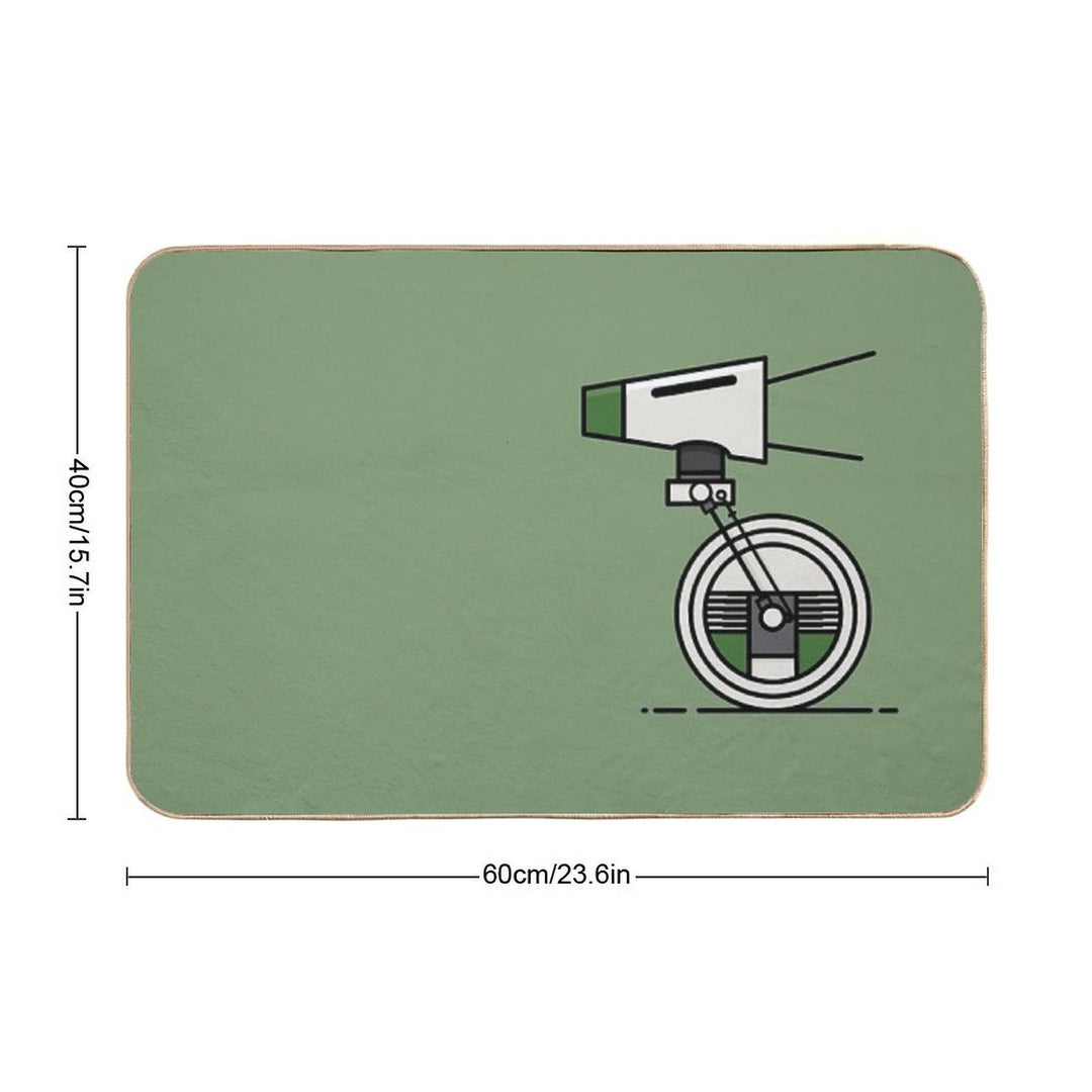 The New Droid  Rapid-Drying Bath Mat