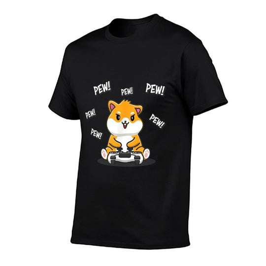 Funny Kawaii Kids Video Gamer Pew Meme Hamster Lover  Cotton T-Shirt