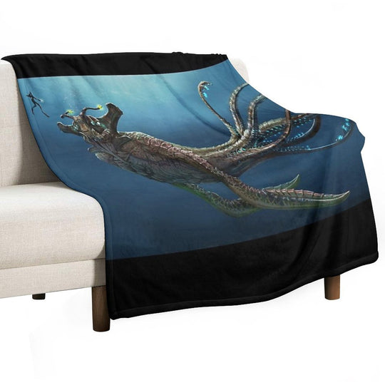Sea Emperor Transparent Anti-pilling Throw Blanket
