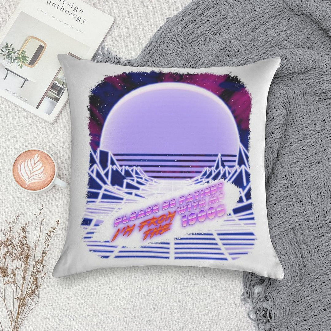 Born in The 1900s (Vapor Wave) Soft Home Decor Throw Pillow