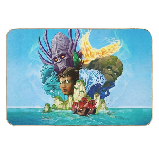 Spirit Island Cover  Pet-Safe Bath Mat