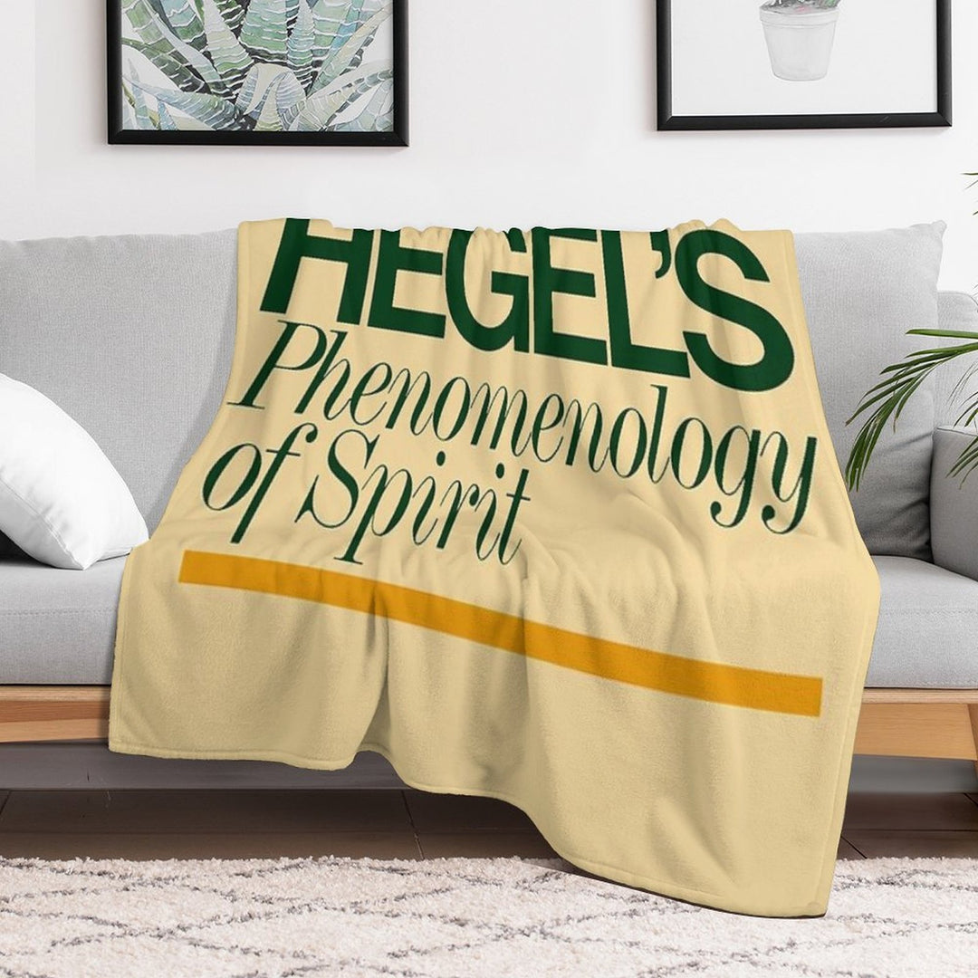 Hegels Phenomenology of Spirit - Book Cover, Aesthetic, Philosophy, Dialectics Comfort Throw Blanket
