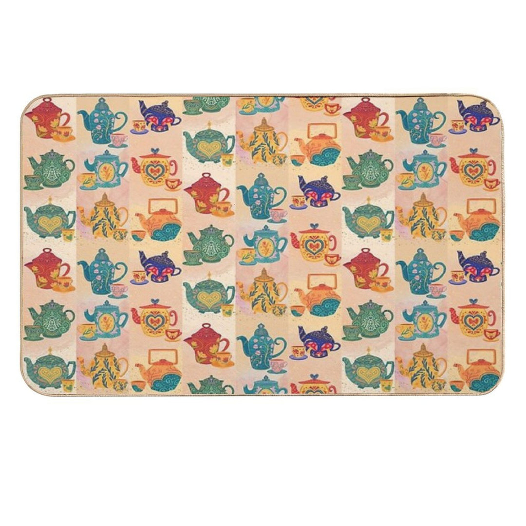 Tea Pots  Stain-Proof Bath Mat