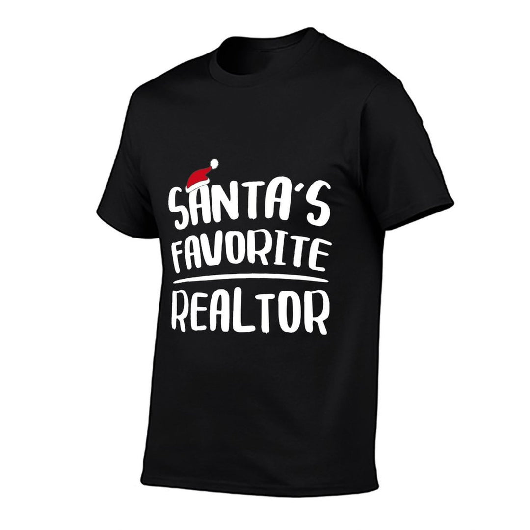 Santas Favorite Realtor Realtor Christmas  Polyester Blend T-Shirt