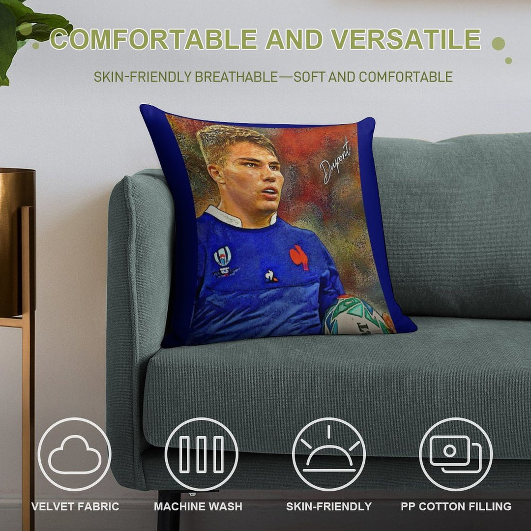 •Antoine Dupont• Art  ► Soft Skin-Friendly Throw Pillow