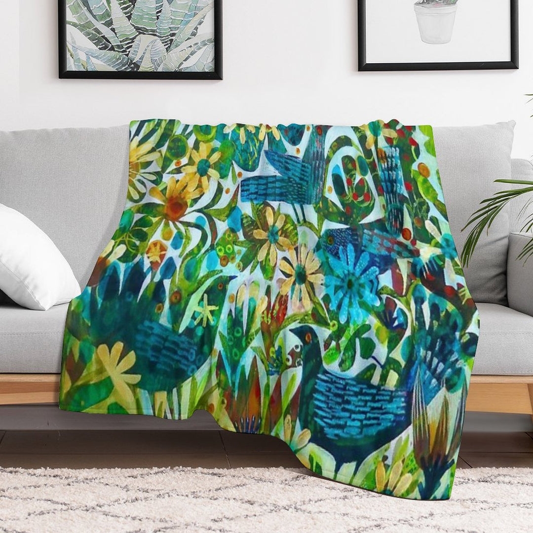 Summer Light, An Este MacLeod Design Velvety-soft Throw Blanket