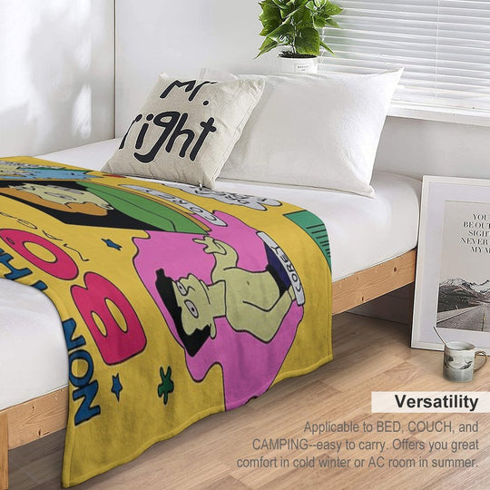 Non-Threatening Boys Magazine All-season Throw Blanket