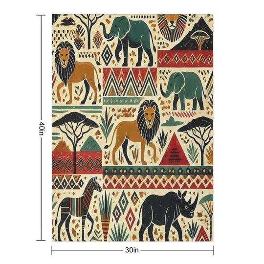 Ethnic Flow Easy Care Throw Blanket