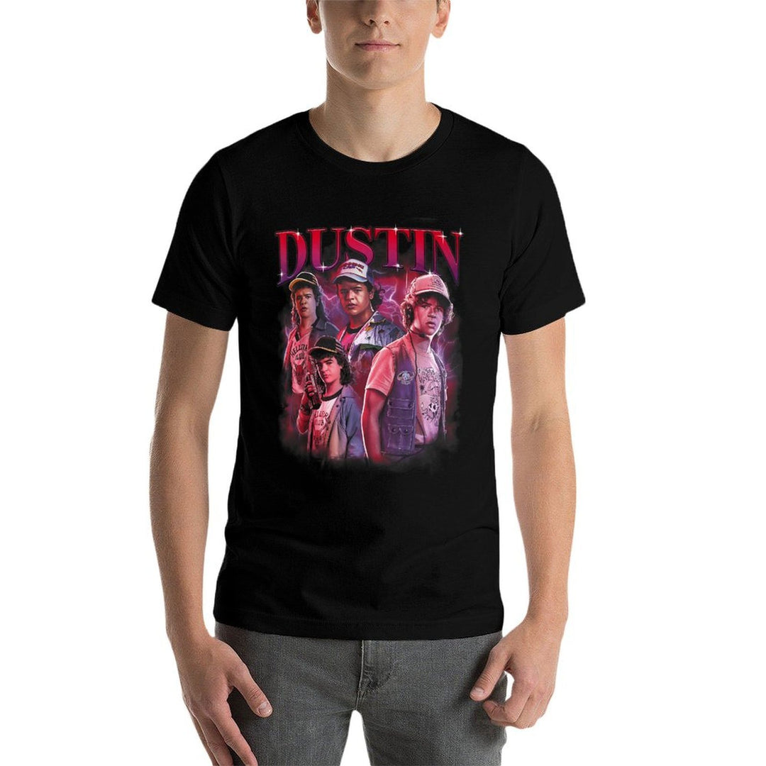 Stranger Things Dustin Heartthrob Officially Licensed  Cotton T-Shirt
