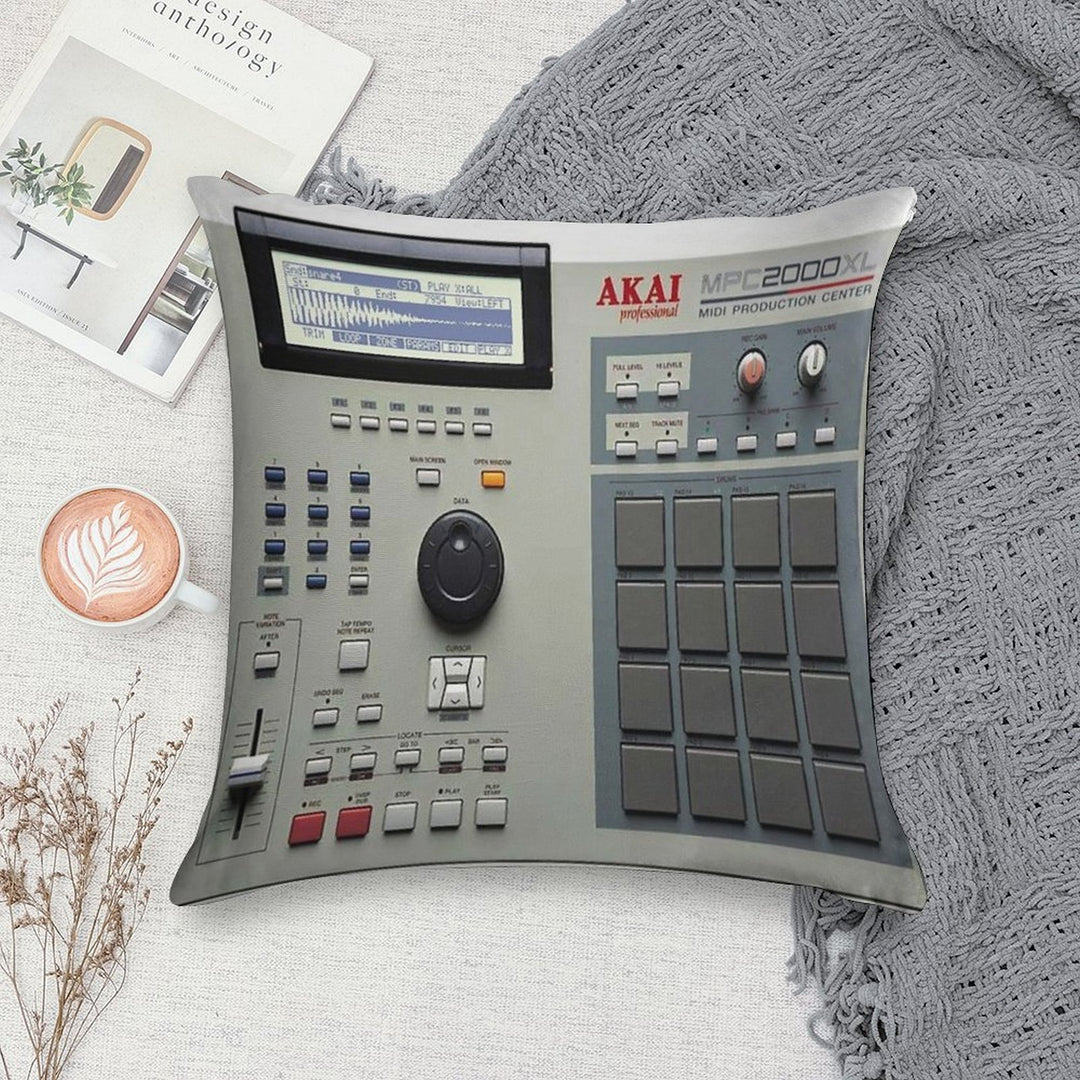AKAI MPC 2000XL 90s Underground Hip Hop Soft Style Accent Throw Pillow