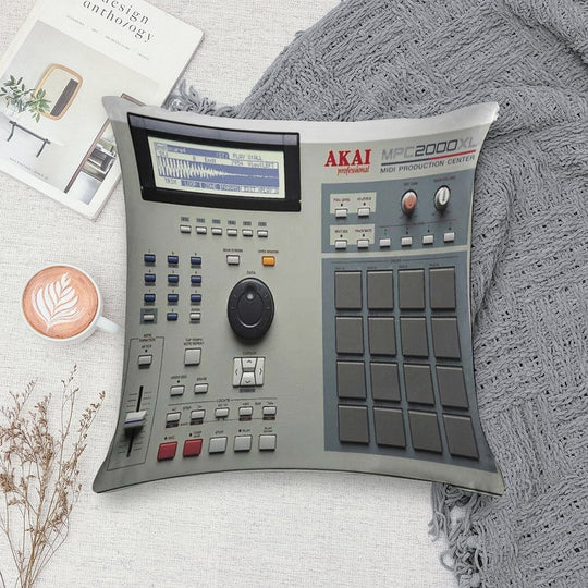 AKAI MPC 2000XL 90s Underground Hip Hop Soft Style Accent Throw Pillow