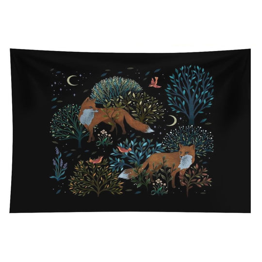 Forest Fox Tapestry