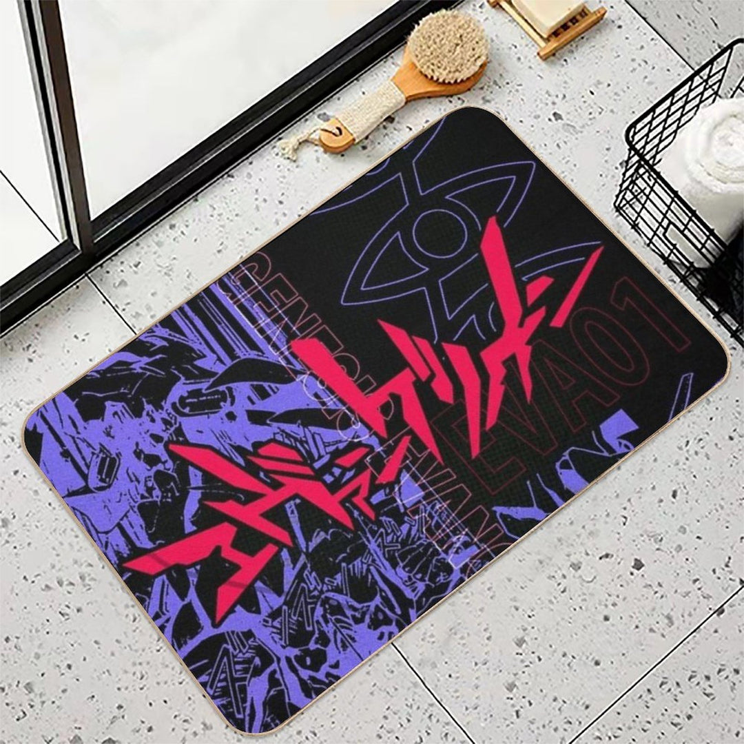 Neon Genesis Evangelion Cool Anime Design  Multi-Purpose Bath Mat