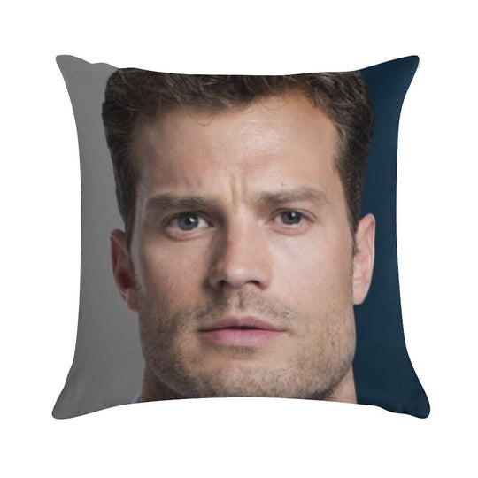 Jamie Dornan Soft Home Decor Throw Pillow