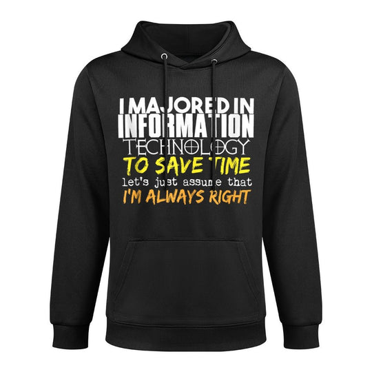 Information Technology Major Gift for Back to School Gift Versatile Streetwear Hoodie