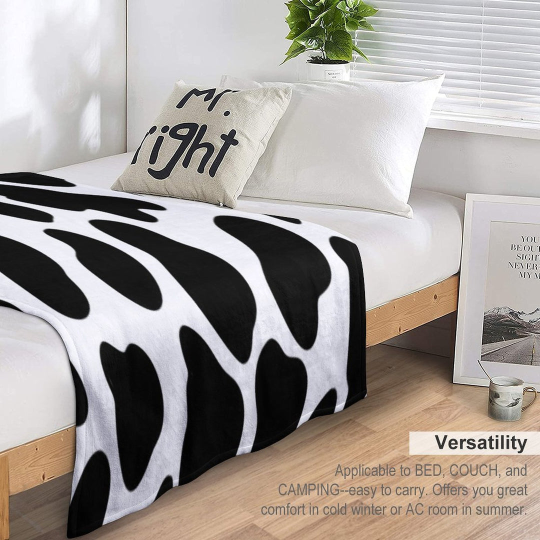 Cow Print Gift-ready Throw Blanket