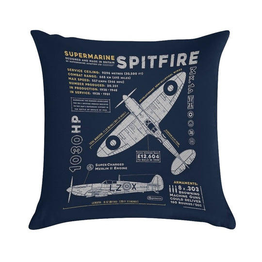 Spitfire Soft Luxury Feel Throw Pillow