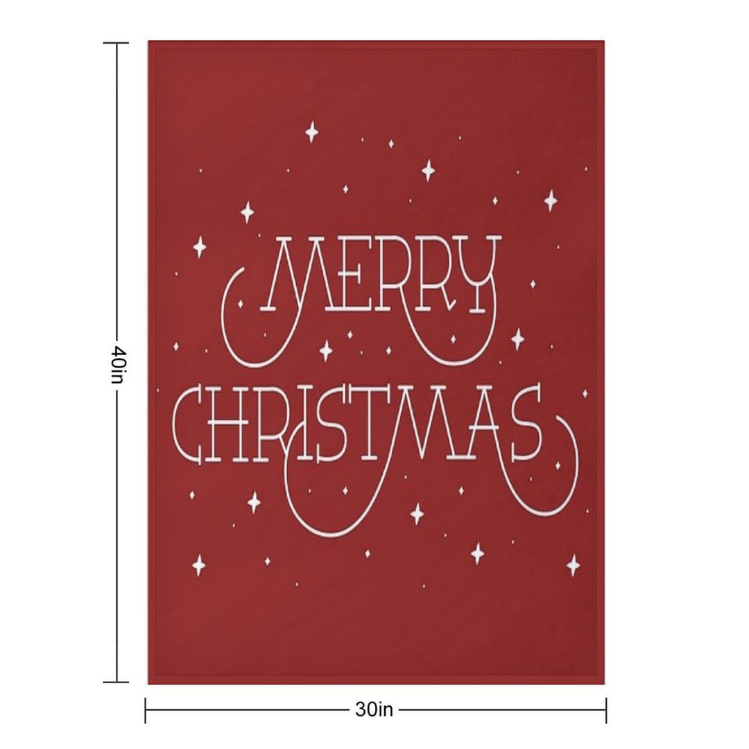 Merry Christmas Shrink-resistant Throw Blanket