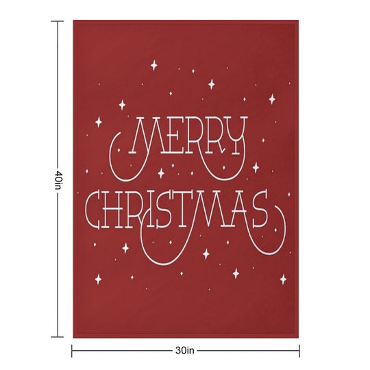 Merry Christmas Shrink-resistant Throw Blanket
