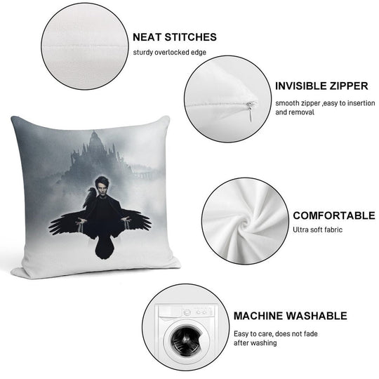 Tom Sturridge Soft Skin-Friendly Throw Pillow