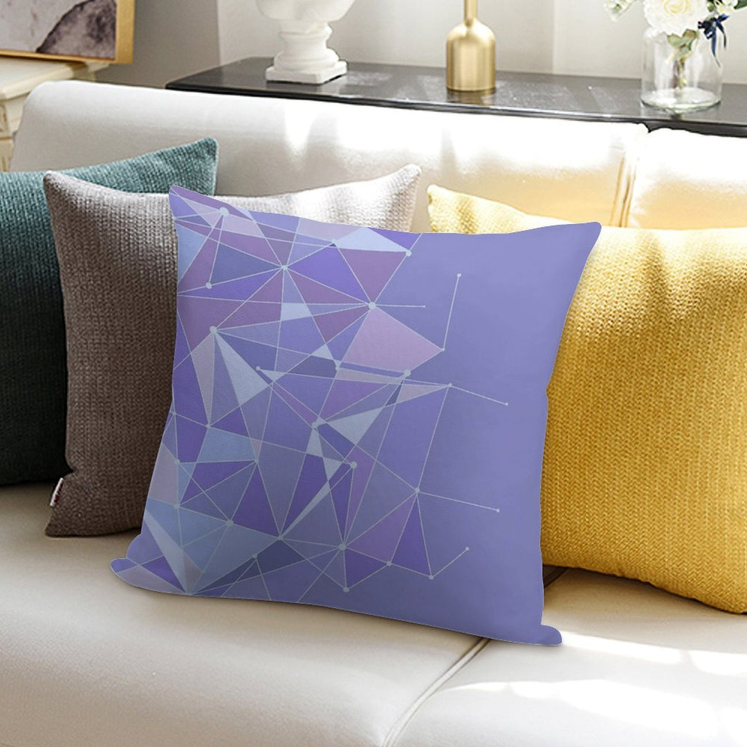 Galaxy Purple Wall Soft Reinforced Edging Throw Pillow