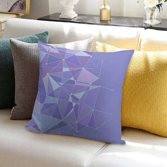 Galaxy Purple Wall Soft Reinforced Edging Throw Pillow