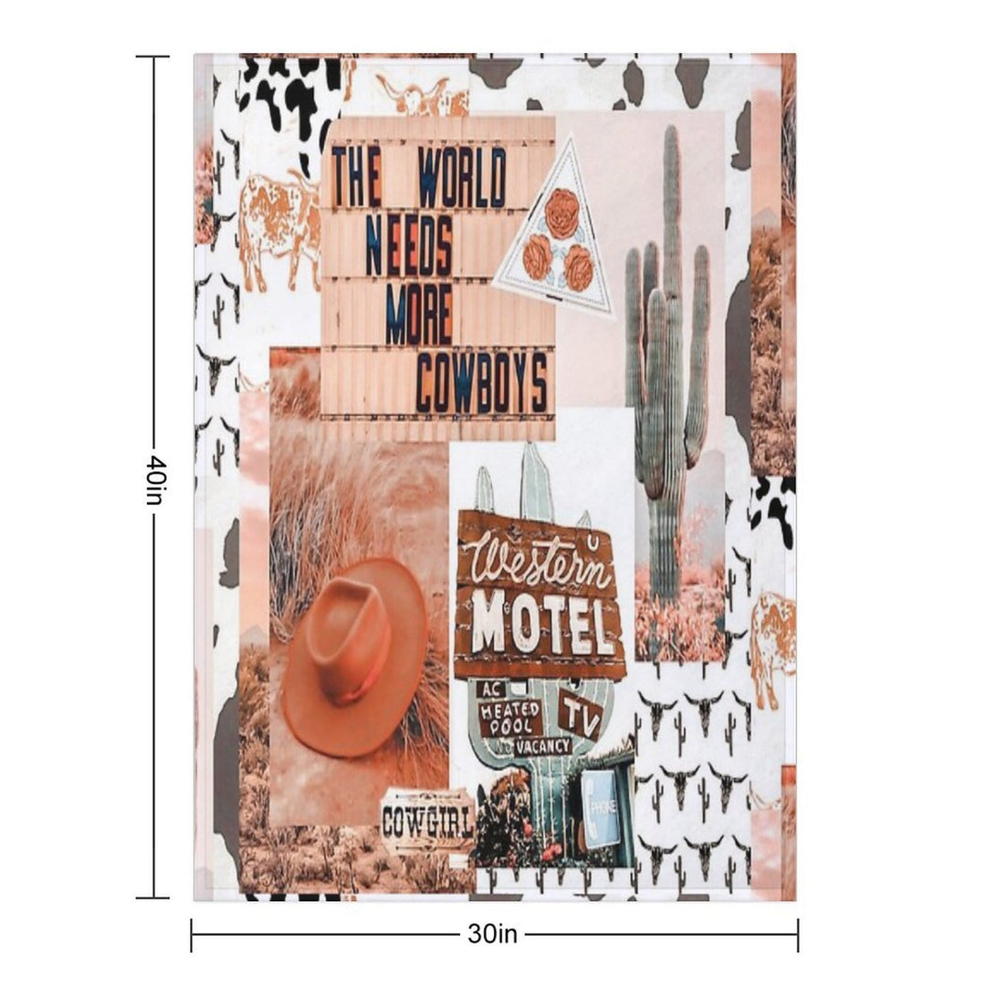 Western, Cowgirl Collage Art  Pinterest, Yeehaw Collage Quick-dry Throw Blanket