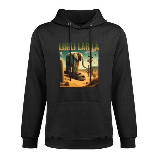 Kids Trending Meme Brainrot Italian Lirilì Larilà Elephant Layering Staple Hoodie