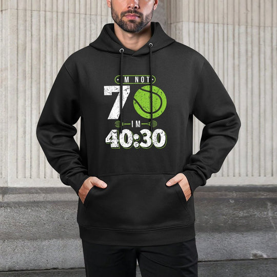 Im Not 70 Years Old Funny Tennis 70th Birthday Layering Staple Hoodie