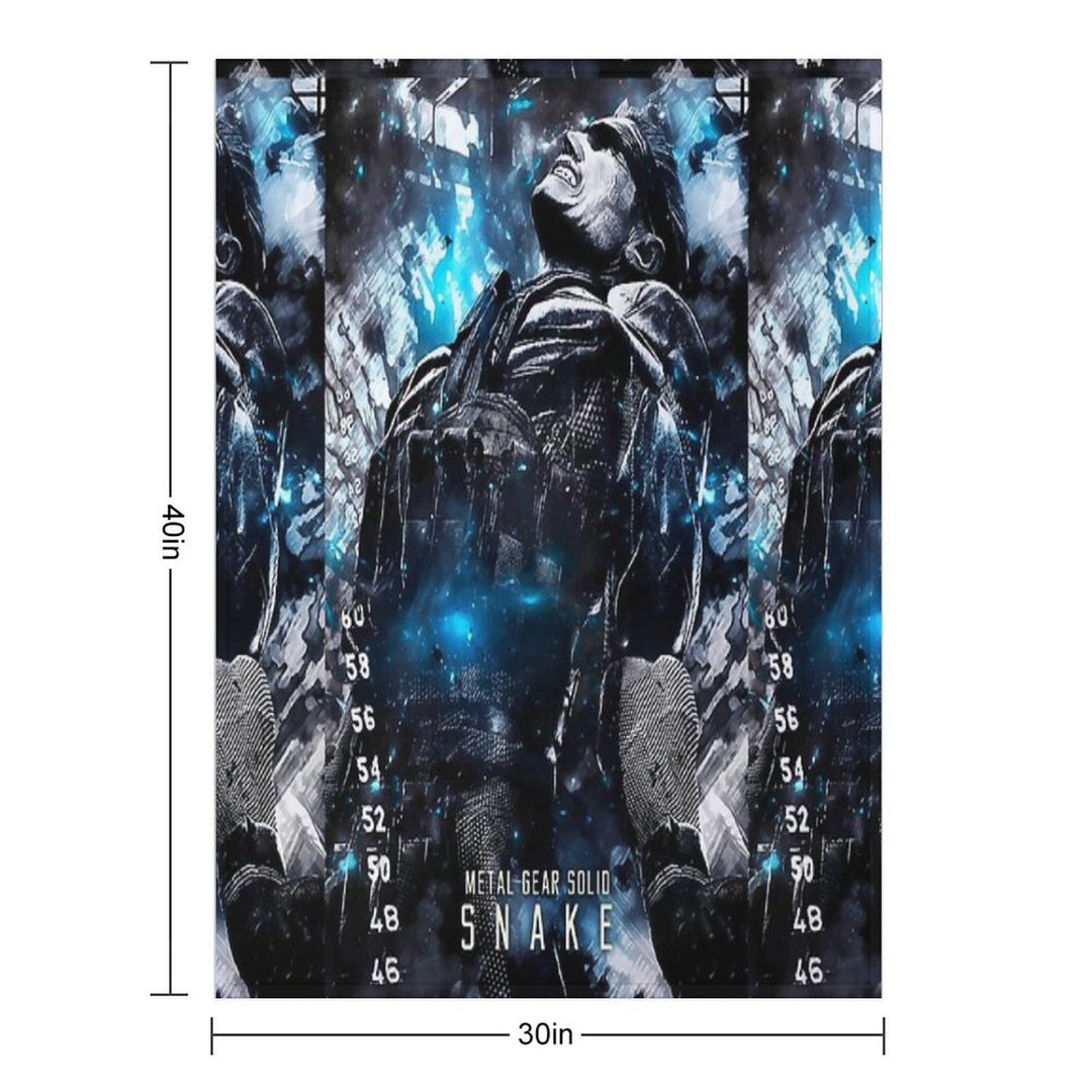 Metal Gear Solid Snake Wrinkle-free Throw Blanket