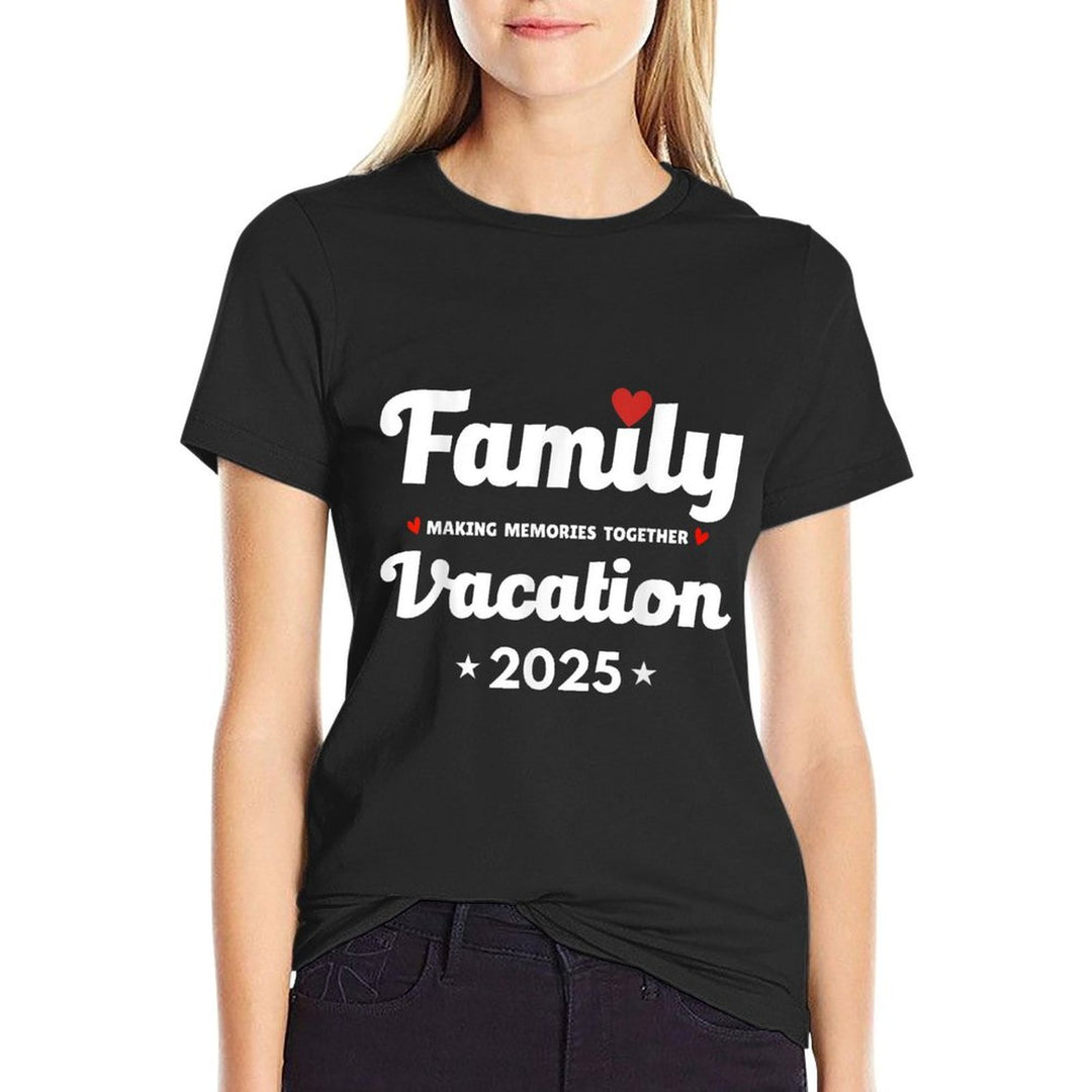 Family Vacation 2025 Making Memories Together Matching Squad  Moisture-wicking T-Shirt