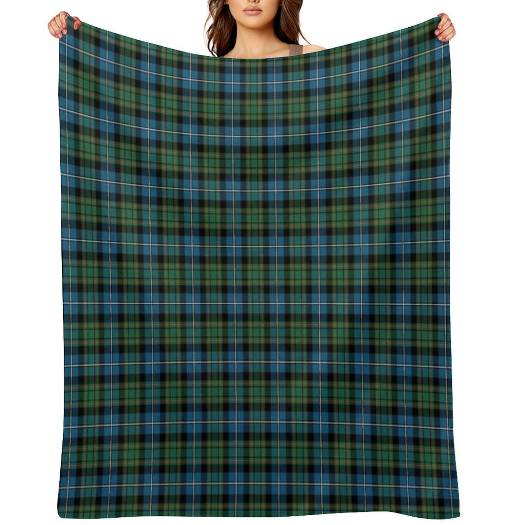 Clan MacRae Hunting Tartan Versatility Throw Blanket