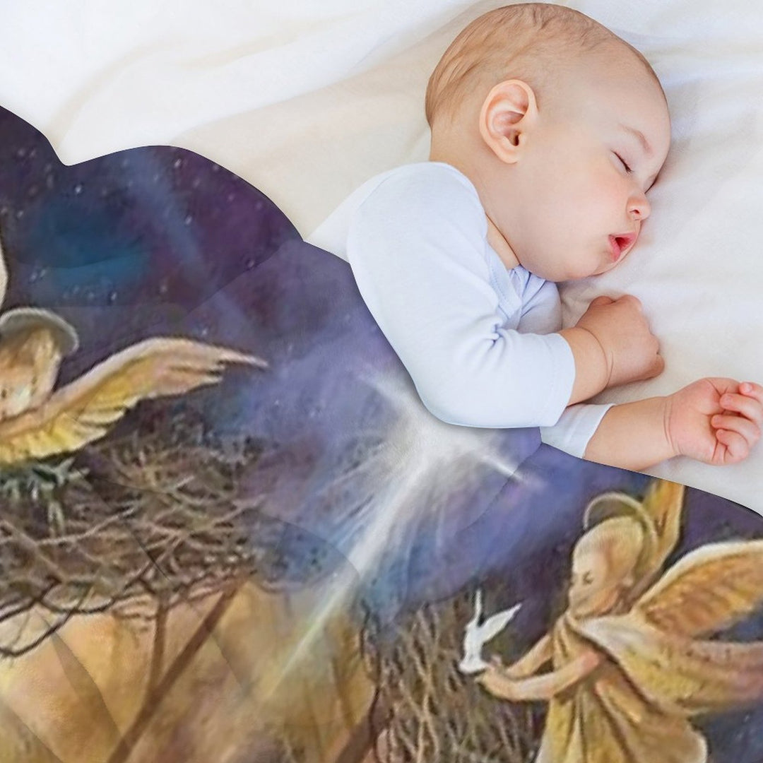 Christian Christmas Nativity Travel-friendly Throw Blanket