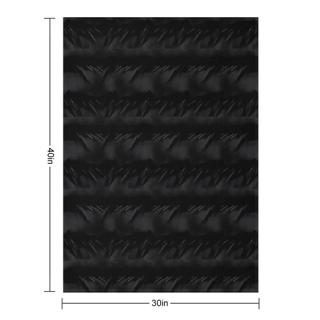 Black Quilted Patterns Lightweight Throw Blanket