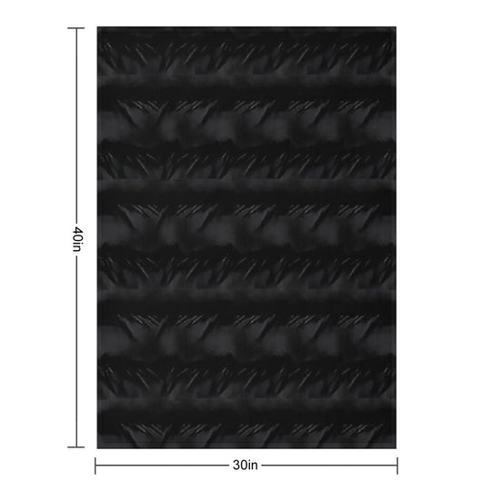 Black Quilted Patterns Lightweight Throw Blanket