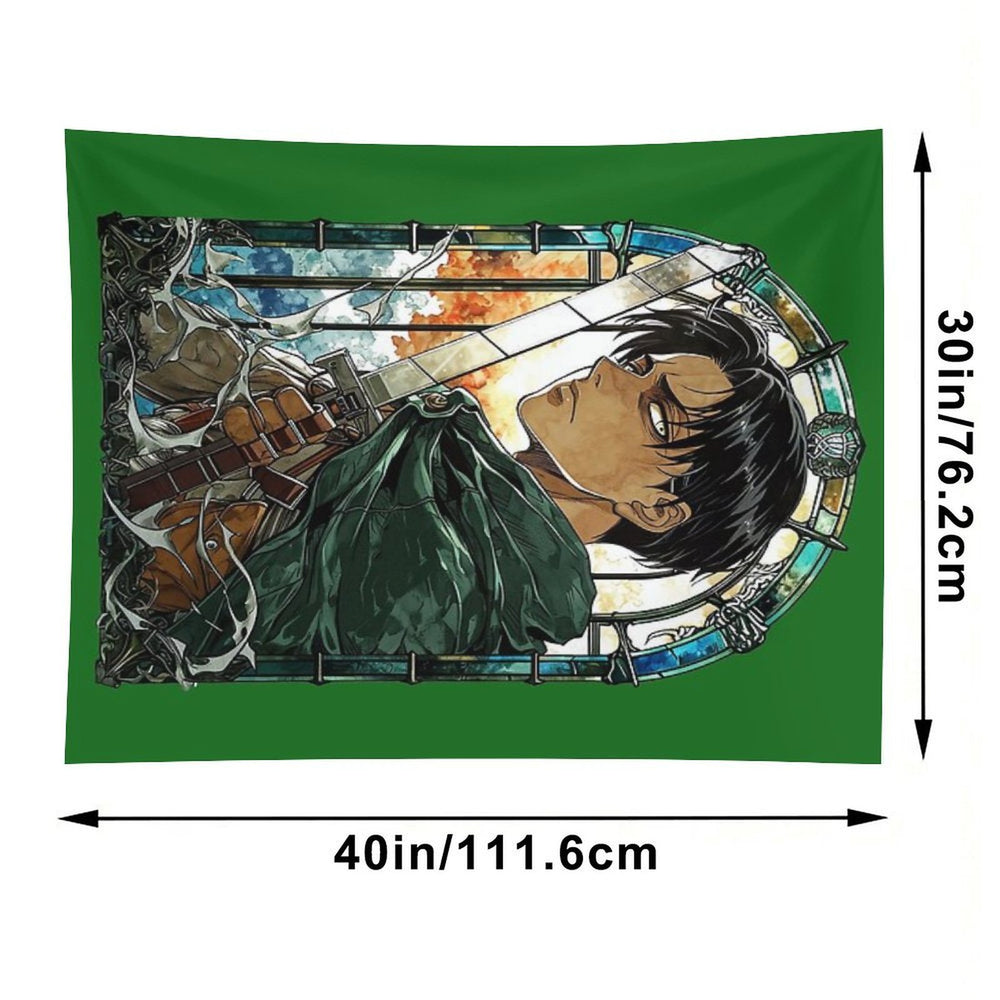 Scout Squad Leader Stained Glass Tapestry