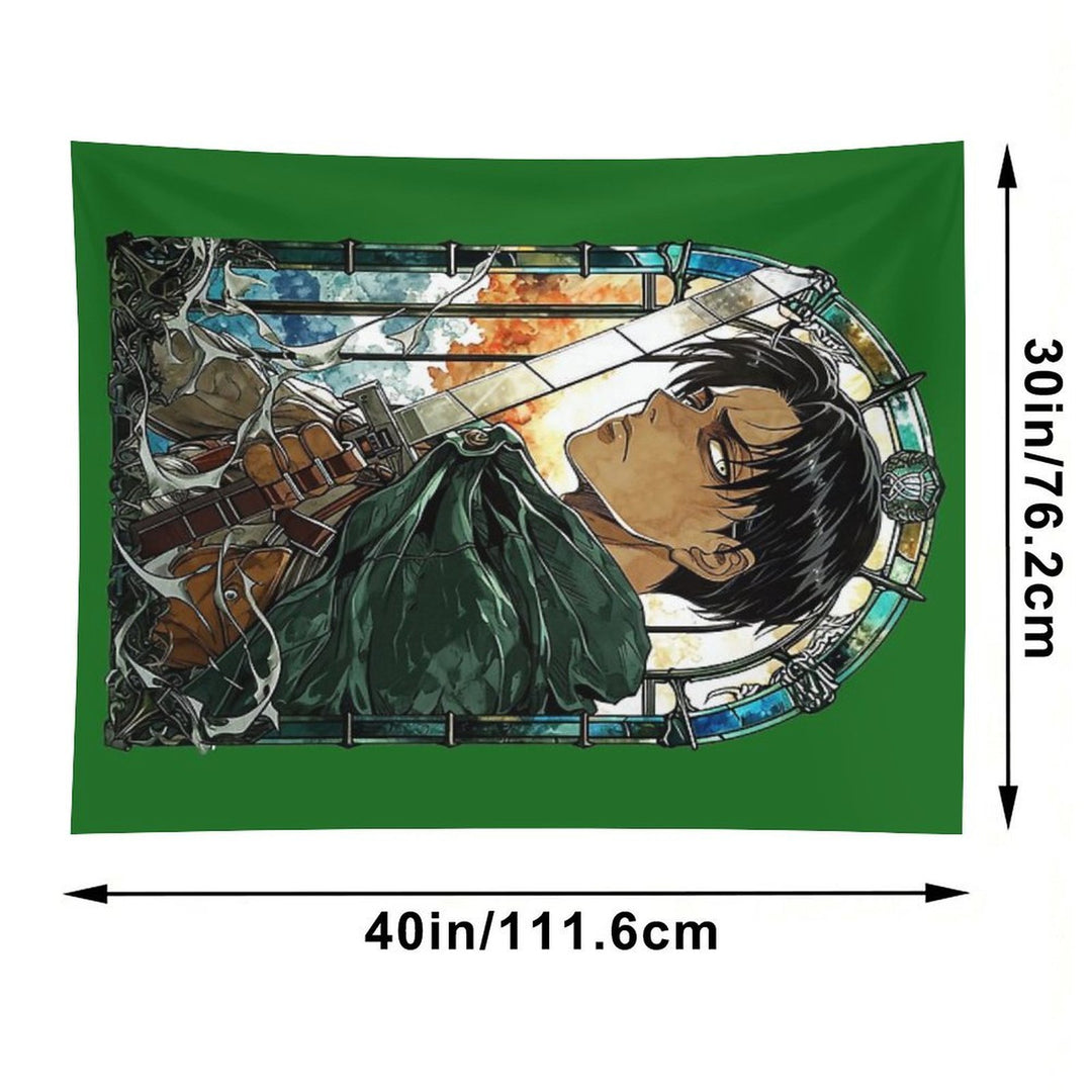 Scout Squad Leader Stained Glass Tapestry