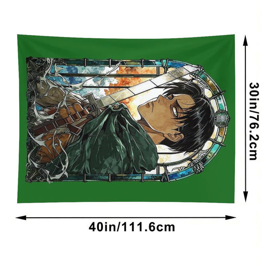 Scout Squad Leader Stained Glass Tapestry