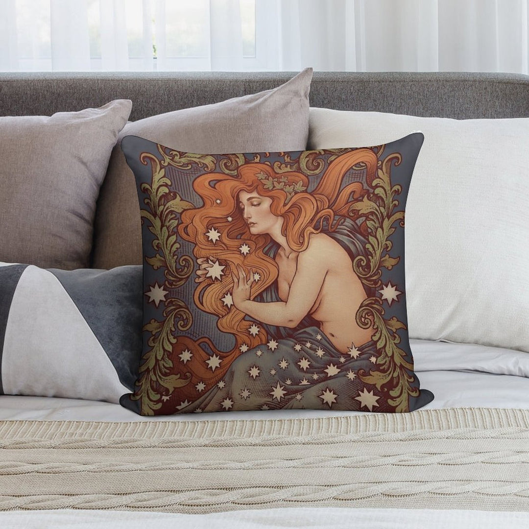 COSMIC LOVER - Color Version Soft Reinforced Edging Throw Pillow