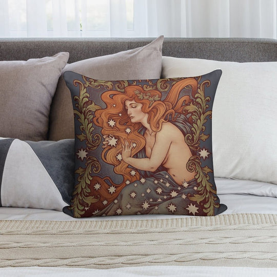 COSMIC LOVER - Color Version Soft Reinforced Edging Throw Pillow