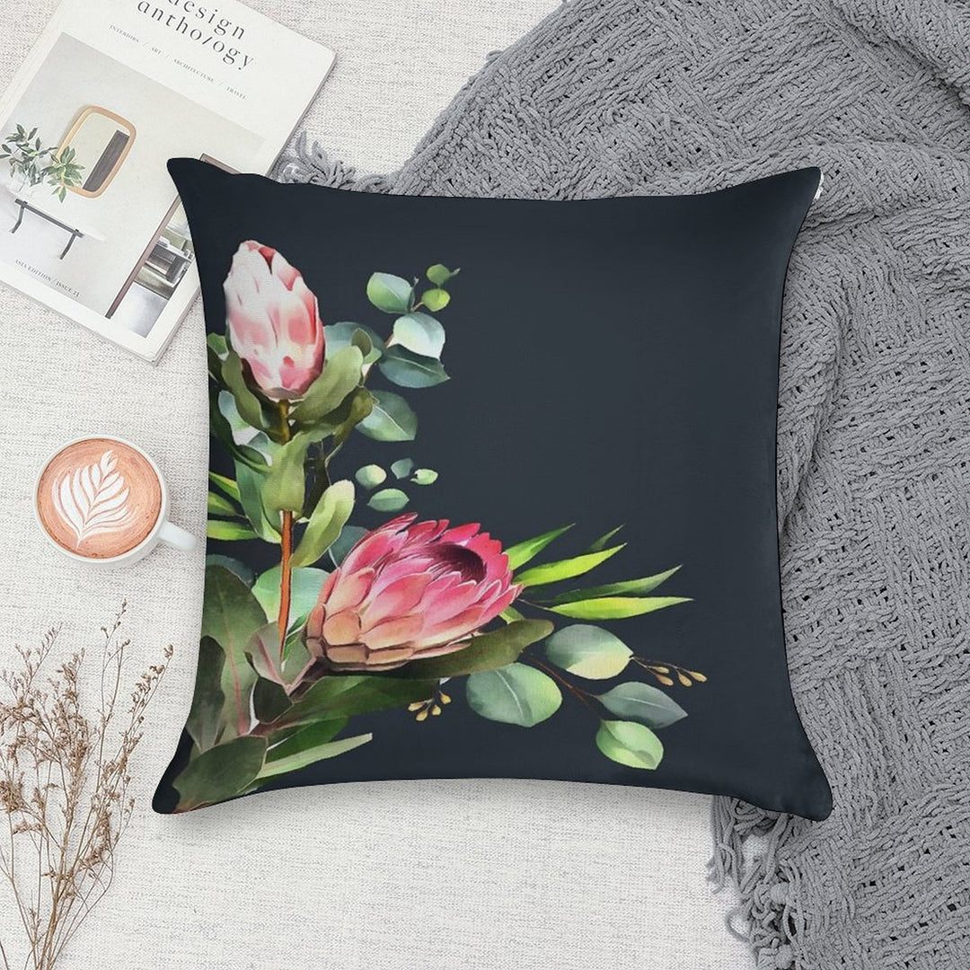 Bush Blue Soft Shrink-Resistant Throw Pillow