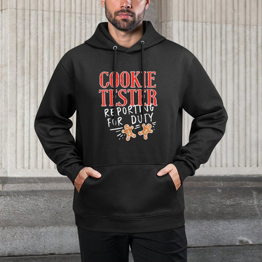 Cookie Tester Reporting Duty Funny Christmas Xmas Kids Gift Shrink-Resistant Hoodie