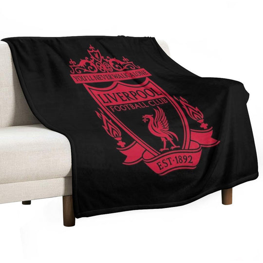 Classic Red Liverpool Emblem Durable Throw Blanket
