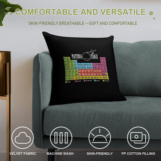 Materia Table Soft Bedroom Essential Throw Pillow