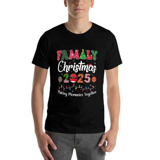 Family Christmas 2025 Matching Outfit Xmas Squad Santa Group  Stretchy T-Shirt