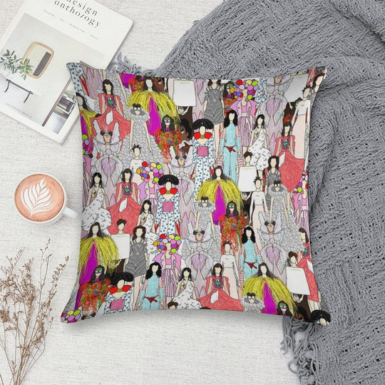Bjork-A-thon Soft Washable Throw Pillow