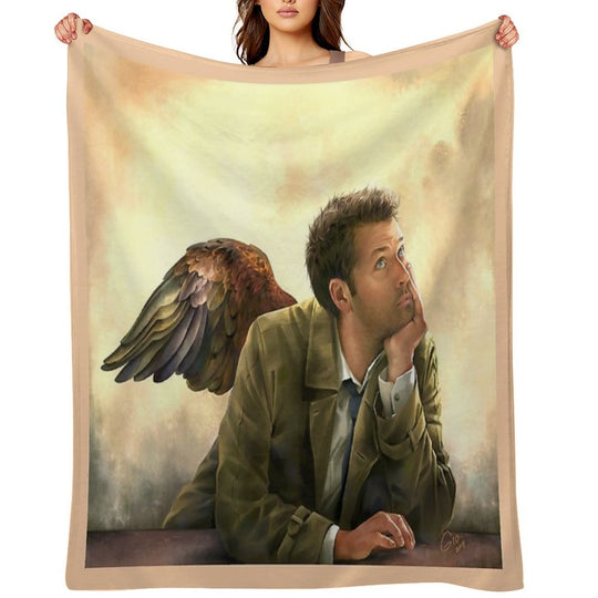 Castiel Renaissance Style Shrink-resistant Throw Blanket