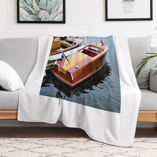 Photo of A Chris Craft Riviera Comfort Throw Blanket